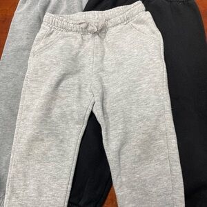 Kids' Cozy Sweatpants - Gray and Black
